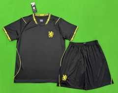(S-3XL) Without Brand Logo 26-27 Chelsea Away Black Soccer Uniform-9031