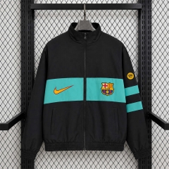 26-27 Barcelona Black&Green Thailand Trench Coat-1020