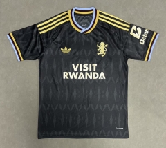 (S-4XL) 26-27 Aston Villa Away Black Thailand Soccer Jersey AAA-2633