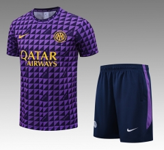 26-27 Inter Milan Purple Thailand Training Soccer Uniform-418