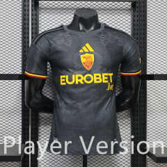 Player Version 26-27 Roma 2nd Away Black Thailand Soccer Jersey AAA-888