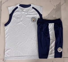 26-27 Manchester City Light Blue Thailand Soccer Vest Tracksuit Uniform-815