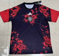 26-27 Rose Version Manchester United Blue&Black Thailand Soccer Jersey AAA-1047