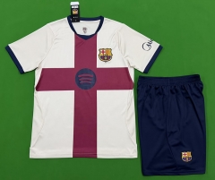 (S-3XL) Without Brand Logo 26-27 Barcelona 3rd Away Beige Soccer Uniform-9031