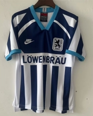 Retro Version 1995 TSV 1860 München Away Blue&White Thailand Soccer Jersey AAA-4130