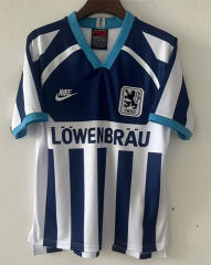Retro Version 1995 TSV 1860 München Away Blue&White Thailand Soccer Jersey AAA-4130