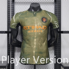 Player Version 26-27 Manchester City 3rd Away Green Thailand Soccer Jersey AAA-888