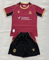 26-27 Bolton Wanderers Football Club Away Red Soccer Uniform-AY
