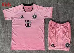 26-27 Inter Miami CF Home Pink Kids/Youth Soccer Uniform-8372