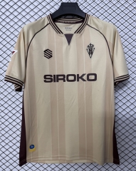 ( S-4XL ) 26-27 Sporting de Gijón 2nd Away Khaki Thailand Soccer Jersey AAA-2044