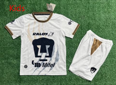 26-27 PA UNAM Home White Kids/Youth Soccer Uniform-7309