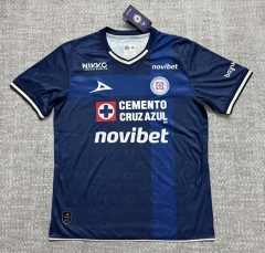 (S-4XL) 26-27 Cruz Azul 2nd Away Blue Thailand Soccer Jersey AAA-4506