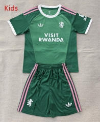 26-27 Aston Villa Goalkeeper Green Kids&Youth Soccer Uniform-AY