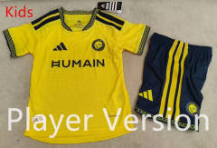 Player Version 26-27 Al-Nassr FC Home Yellow Kids/Youth Soccer Uniform-1794
