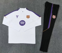 26-27 Joint Version Barcelona White Thailand Soccer Tracksuit-2315