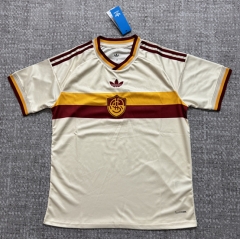 (S-4XL) 26-27 Roma Away Beige Thailand Soccer Jersey AAA-4506