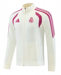26-27 Real Madrid Beige Thailand Soccer Jacket-LH