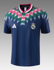 26-27 Retro Version Real Madrid Royal Blue Thailand Soccer Training Jersey-418