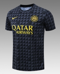 26-27 Inter Milan Black Thailand Training Soccer Jersey-418
