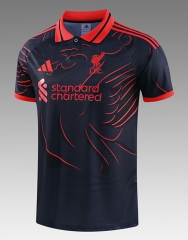 26-27 Liverpool Black&Red Thailand Training Soccer Jersey-418