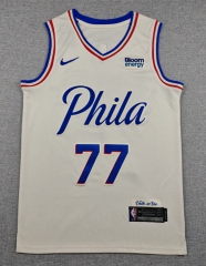 2027 Philadelphia 76ers #77 Beige NBA Jersey-1380