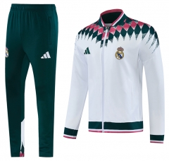 26-27 Real Madrid White Thailand Soccer Jacket Uniform-LH