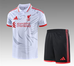 26-27 Liverpool White&Grey Thailand Training Soccer Uniform-418