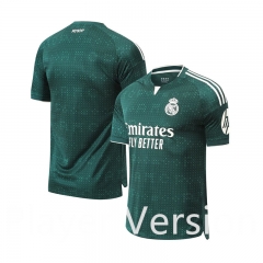 Without Brand Logo Player Version 26-27 Real Madrid Away Green Thailand Soccer Jersey AAA-9031