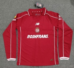 (S-4XL) 26-27 Deportivo Toluca FC Home Red LS Thailand Soccer Jersey AAA-5378