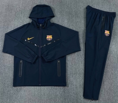 26-27 Barcelona Black Thailand Soccer Trench Coat Uniform-2315