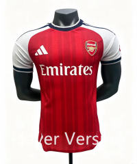 Player Version 27-28 Arsenal Home Red Thailand Soccer Jersey AAA-0654