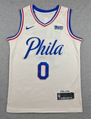 2027 Philadelphia 76ers #0 Beige NBA Jersey-1380