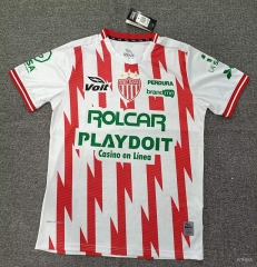 (S-4XL) 26-27 Necaxa Home Red&White Thailand Soccer Jersey AAA-5378