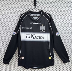 Retro Version 2002 Olimpia Asunción Away Black LS Thailand Soccer Jersey AAA-3257