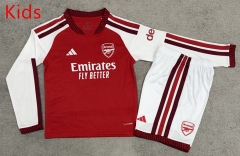26-27 Arsenal Home Red Kids/Youth LS Soccer Uniform-7998