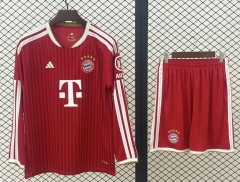 26-27 Bayern München Home Red LS Soccer Uniform-709