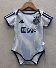 26-27 Ajax 2nd Away Blue&White Baby Soccer Uniform-6400