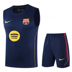 26-27 Barcelona Navy Blue Thailand Soccer Training Vest Uniform-418