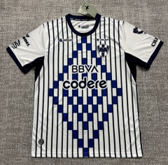 (S-4XL) 26-27 Monterrey 2nd Away White&Blue Thailand Soccer Jersey AAA-4506