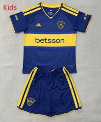 26-27 Boca Juniors Home Blue Kids/Youth Soccer Uniform-AY