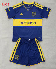 26-27 Boca Juniors Home Blue Kids/Youth Soccer Uniform-AY