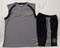 26-27 Manchester City Grey Thailand Soccer Vest Tracksuit Uniform-815