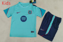 26-27 Special Version Barcelona Green Kids/Youth Soccer Uniform-17494