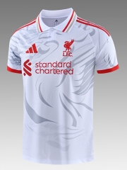 26-27 Liverpool White&Grey Thailand Training Soccer Jersey-418