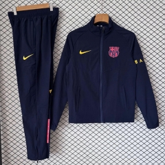 26-27 Barcelona Cyan Thailand Soccer Trench Coat Uniform-2315