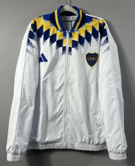 26-27 Boca Juniors White Training Thailand Trench Coat-5486