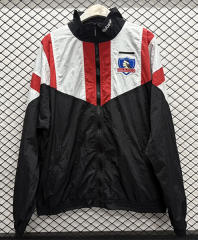 26-27 Colo-Colo Red&Black&White Thailand Soccer Trench Coat-6032