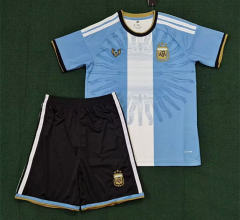 26-27 Commemorative Edition Argentina Blue&White Soccer Uniform-3454