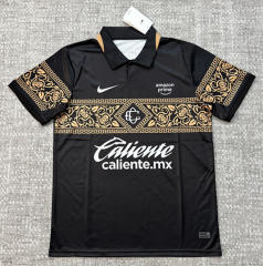 (S-4XL) 26-27 Deportivo Guadalajara 2nd Away Black Thailand Soccer Jersey AAA-4506