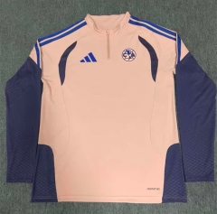 26-27 Club América Pink Thailand Soccer Tracksuit Top-5492